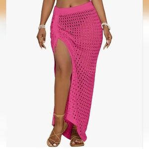 Bsubseach Womens Crotchet Cover Up Skirt (XL) NWT